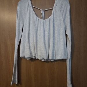 We The Free Cream Long Sleeve Bohemian Blouse